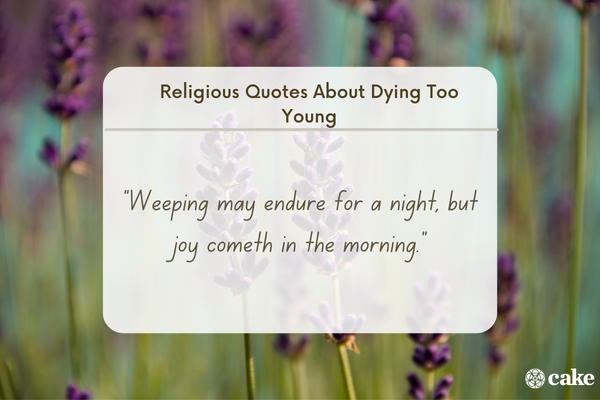 Religious Quotes About Dying Too Young